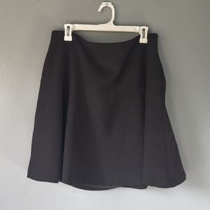 Black lined a line skirt